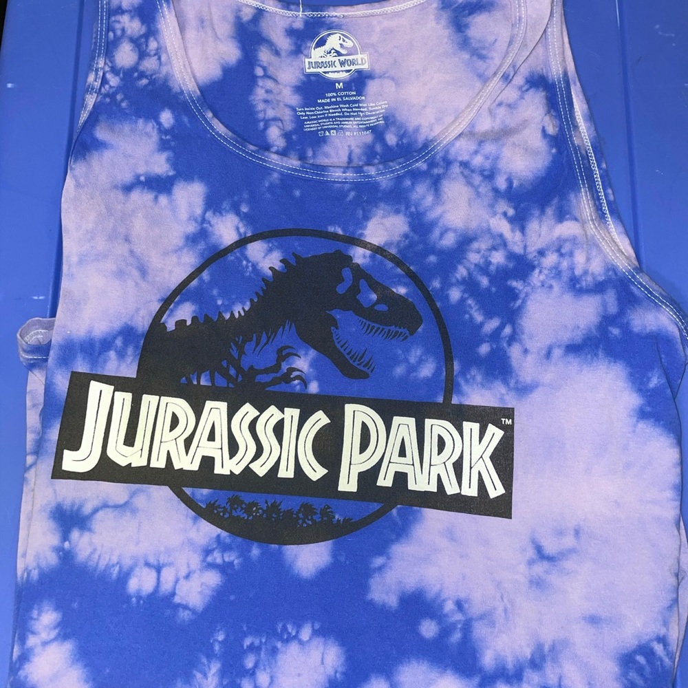 Juniors Tank - Jurassic Park (Tie Dye)